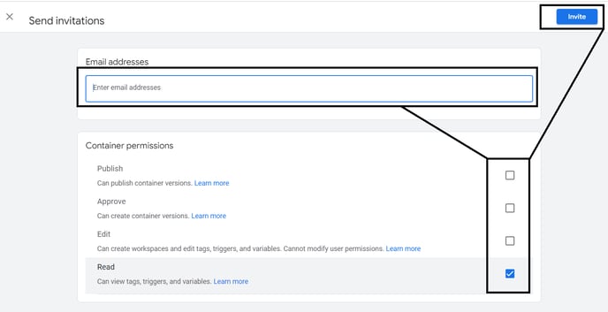 GTM - Add a User